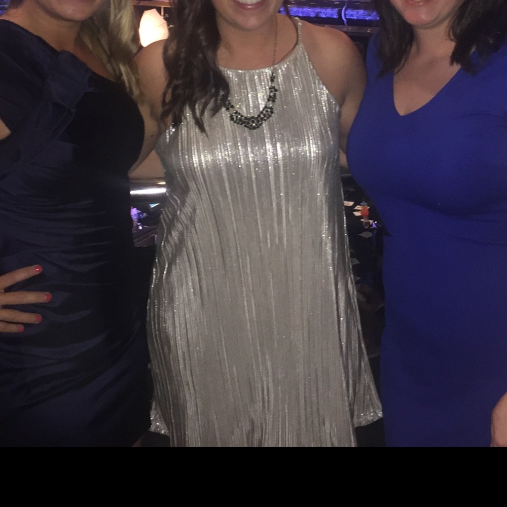 Shimmery gold/silver dress. Worn once. Medium